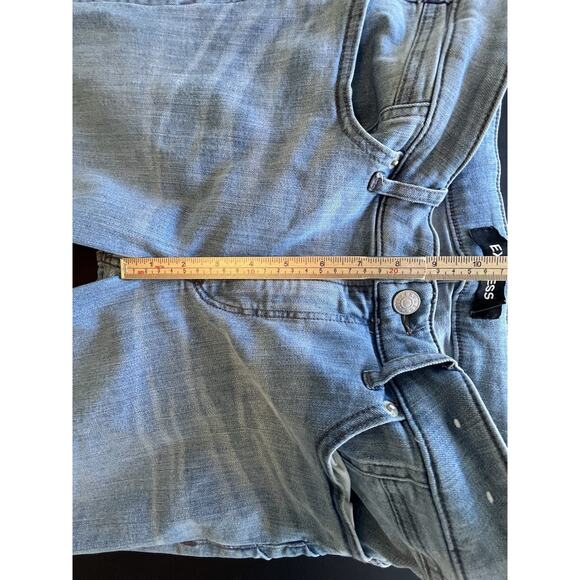 Express Flare Mid Rise Women’s Jeans Size 12 Long Denim Perfect Lift Stretch 12L - Picture 5 of 8